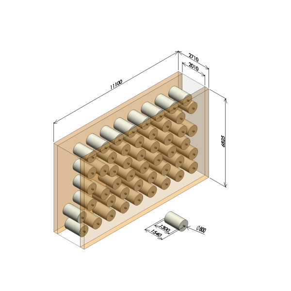 チェーン式ロールストッカー