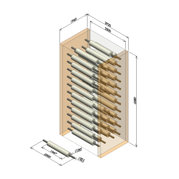 チェーン式ロールストッカー