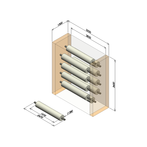 チェーン式ロールストッカー