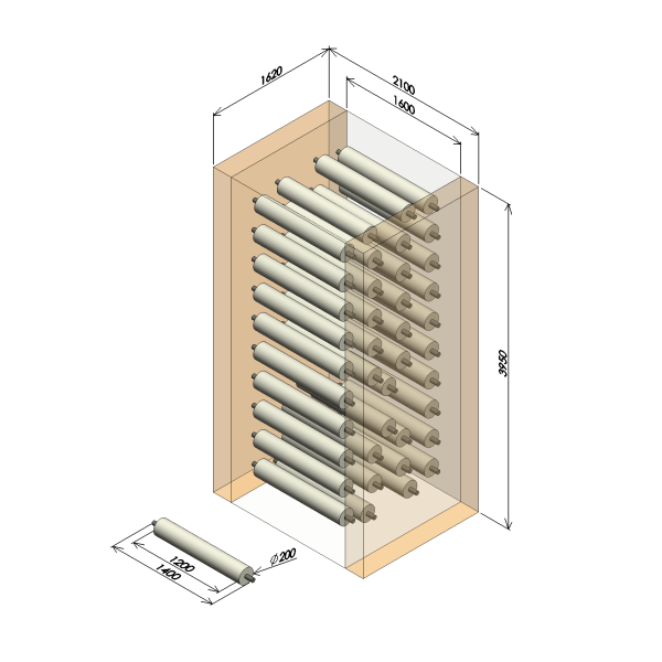 チェーン式ロールストッカー